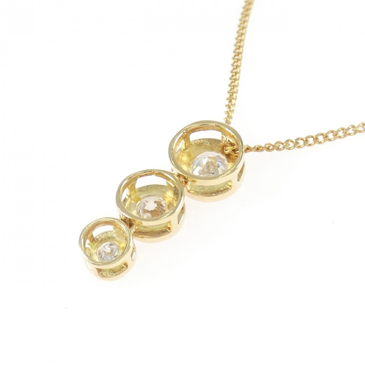 K18YG ダイヤモンド ネックレス 0.61CT