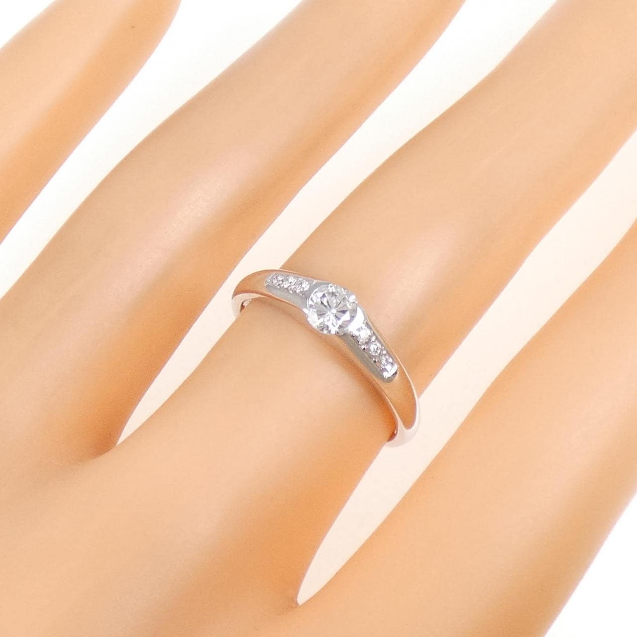K18WG ダイヤモンド リング 0.286CT