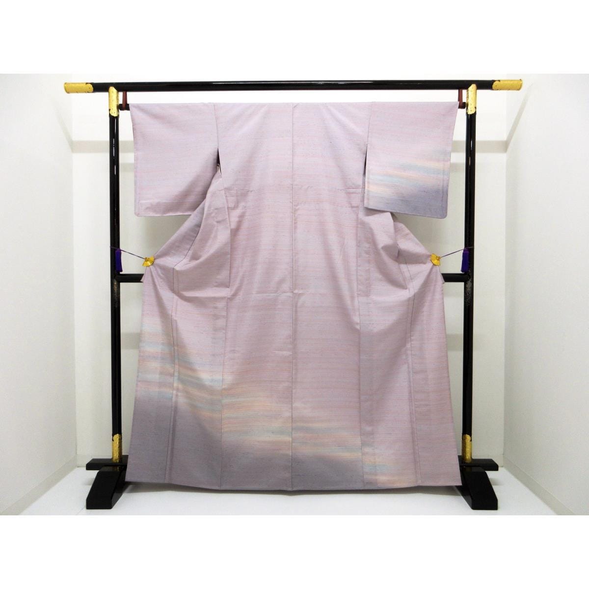 【未使用品】単衣　牛首紬　訪問着