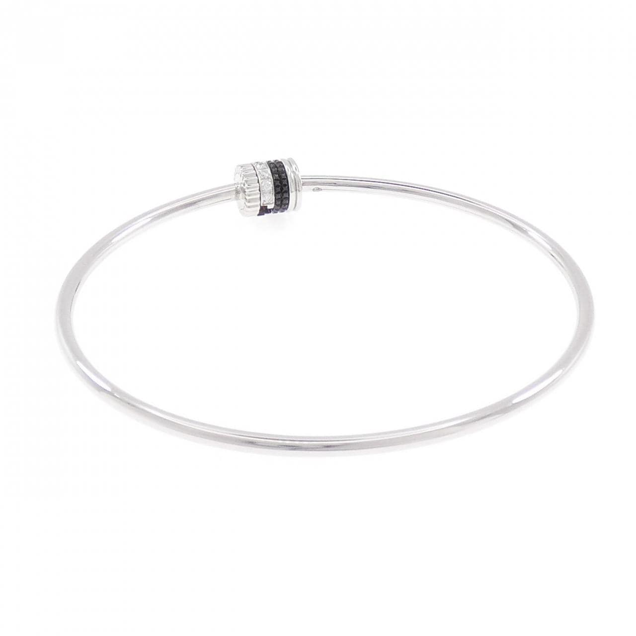 ブシュロン キャトル ブラック 1モチーフ バングル