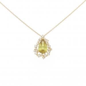 K18YG スフェーン ネックレス 1.99CT