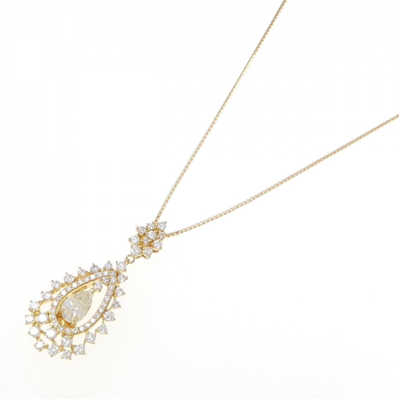 K18YG ダイヤモンド ネックレス 0.570CT