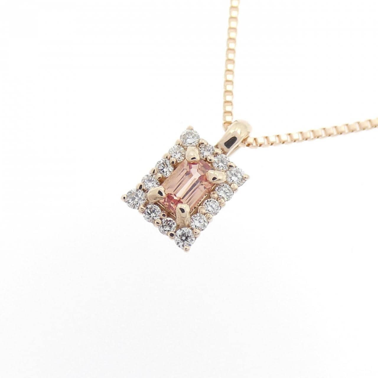 K18PG サファイヤ ネックレス 0.098CT