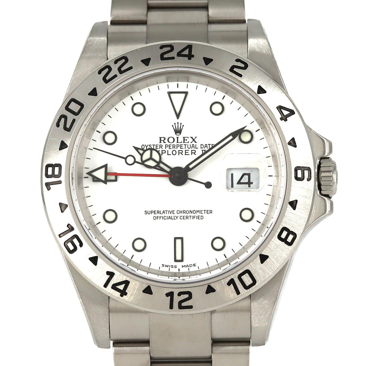 ロレックス エクスプローラーⅡ 16570 SS 自動巻 F番