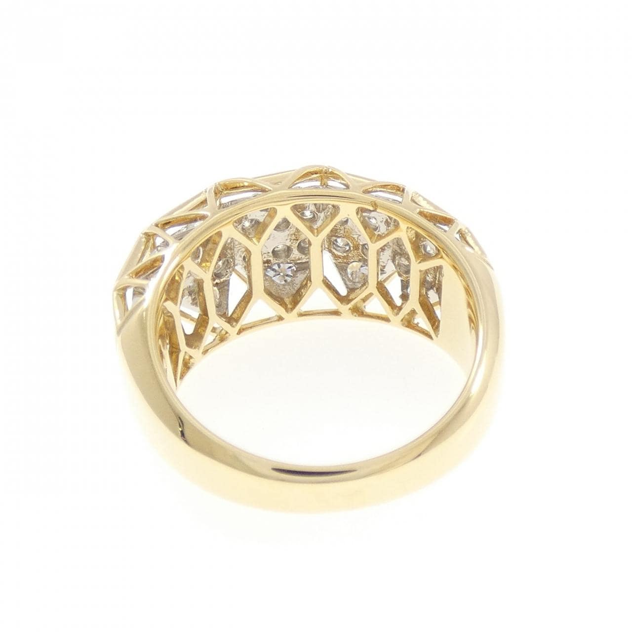 K18YG/PT900 ダイヤモンド リング 1.06CT