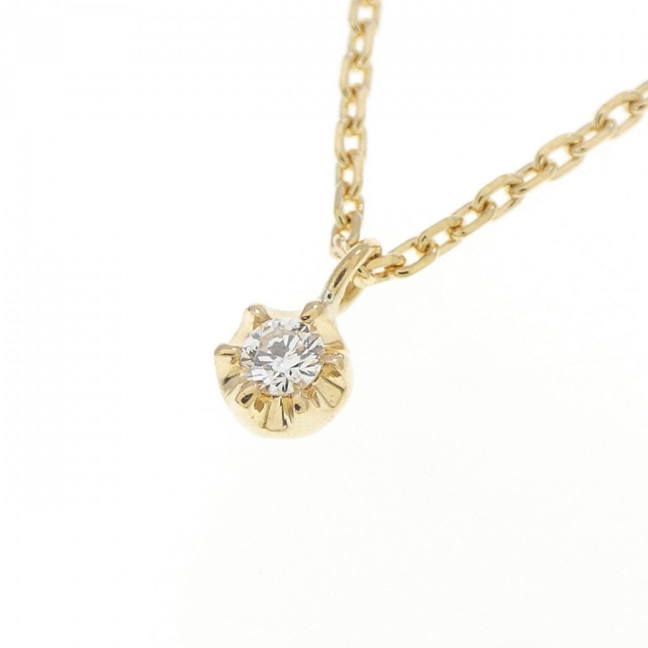 K18YG ダイヤモンド ネックレス 0.033CT