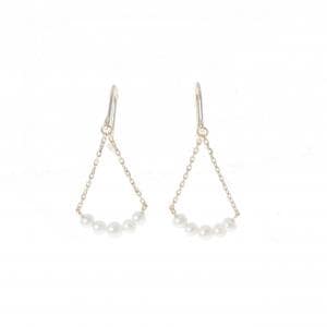 K10YG 淡水パール ピアス