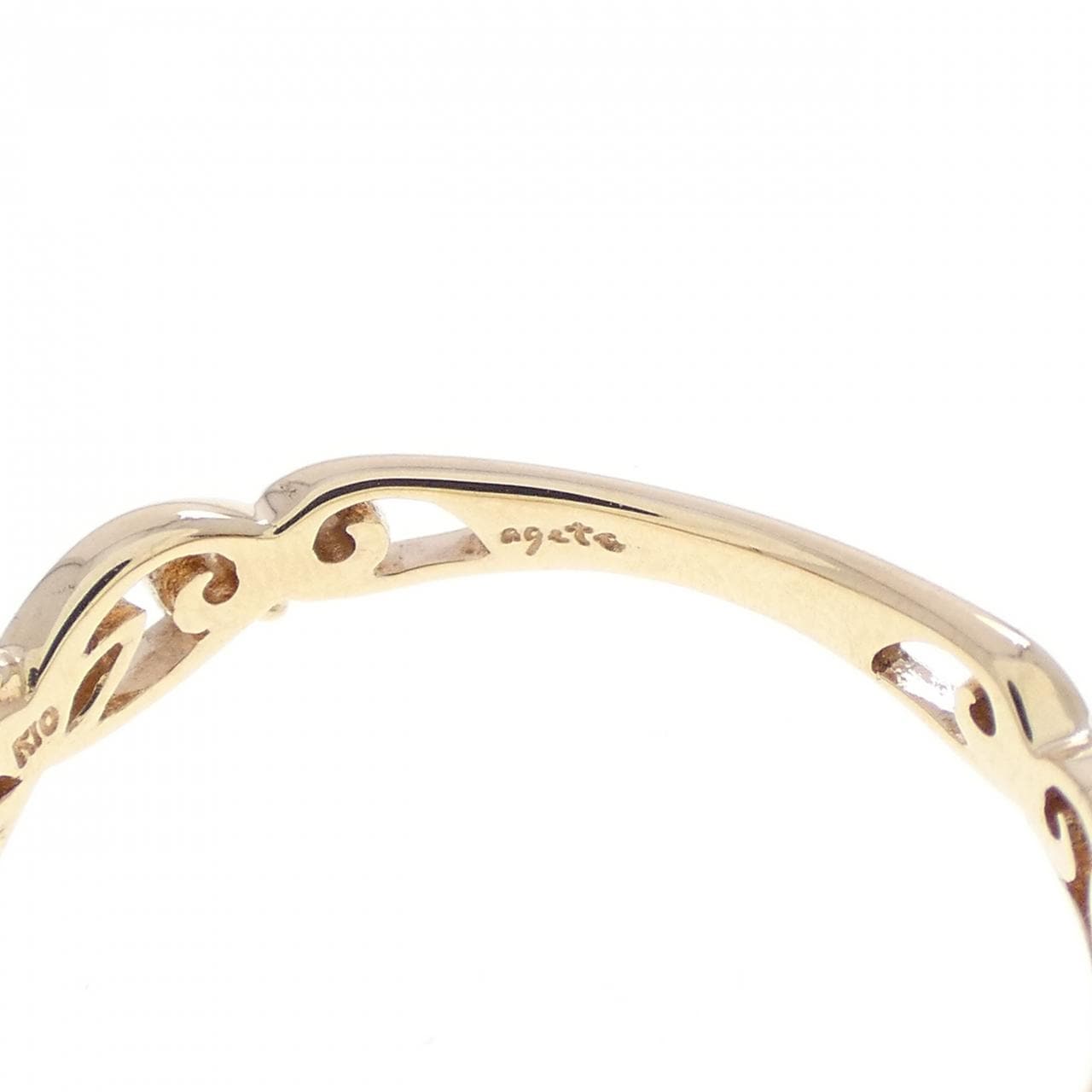 アガット ダイヤモンド リング 0.02CT