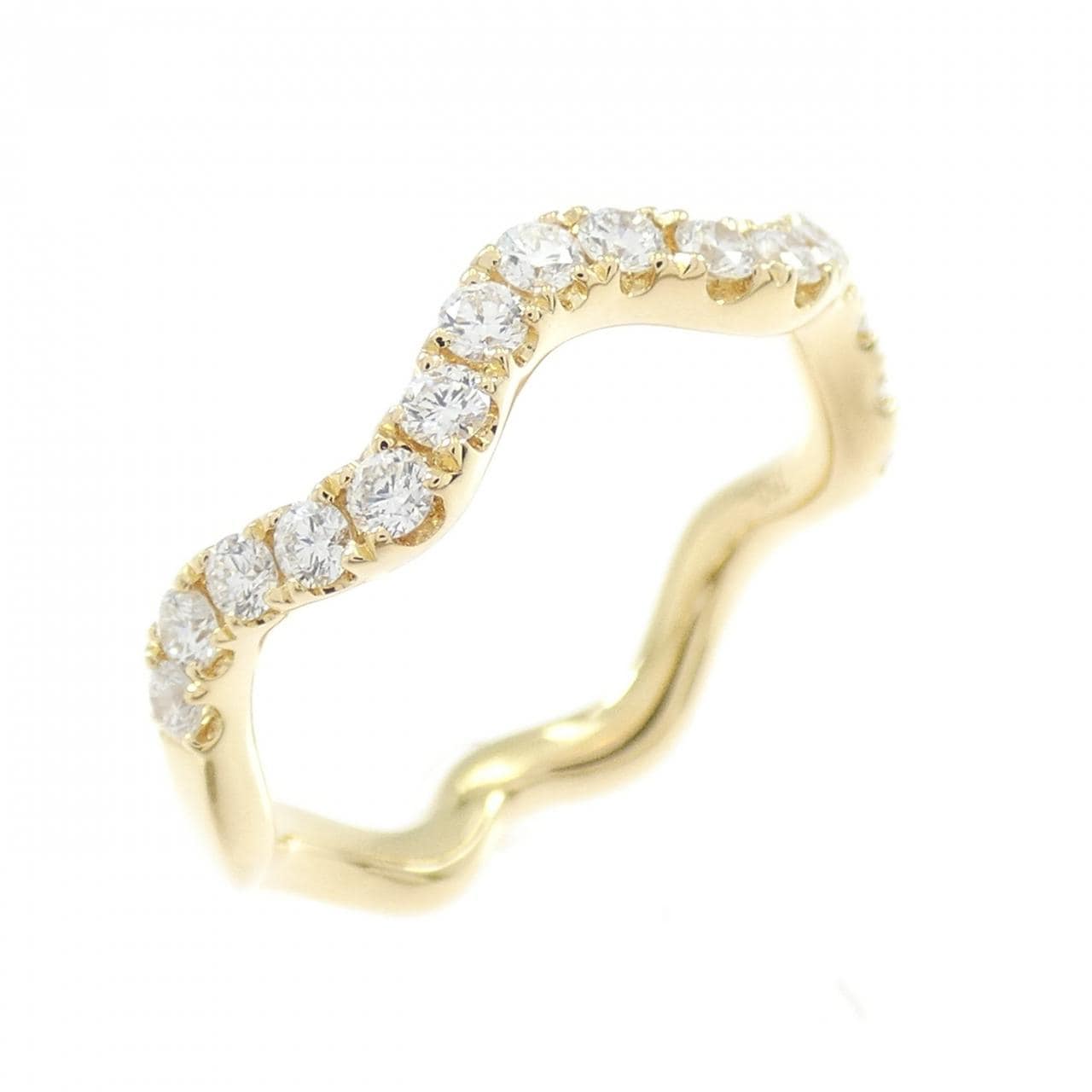 750YG ダイヤモンド リング 0.385CT