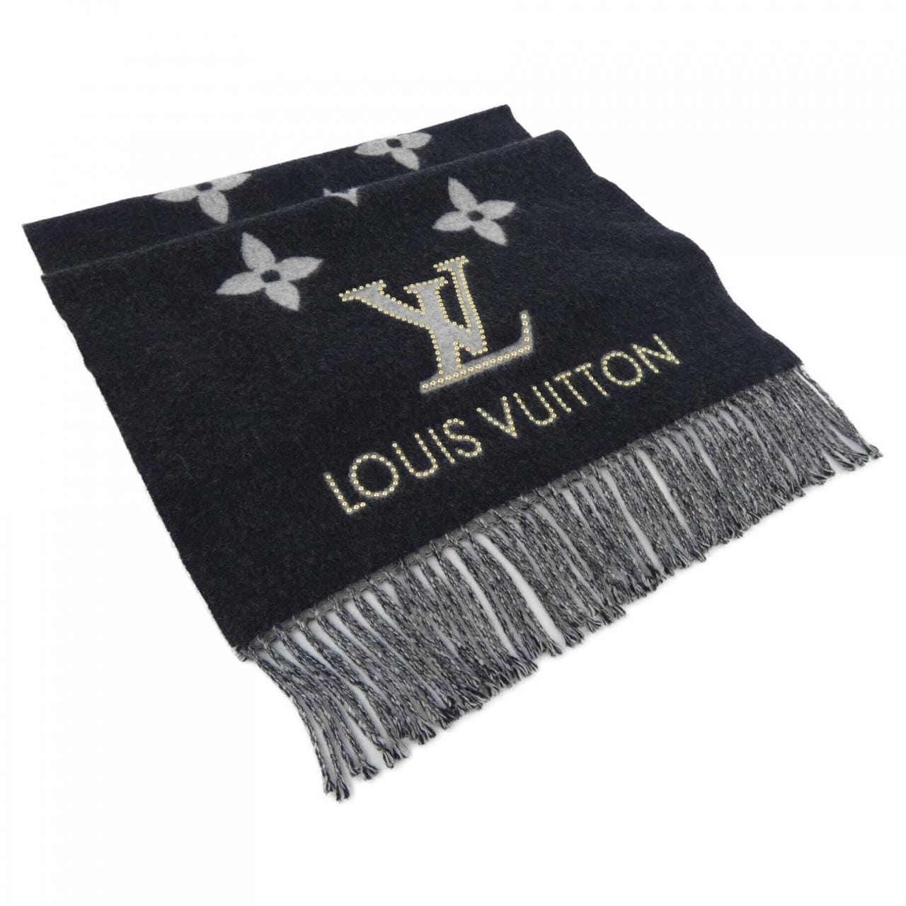 ルイヴィトン LOUIS VUITTON エシャルプ レイキャビック スタッディー M71588 MUFFLER