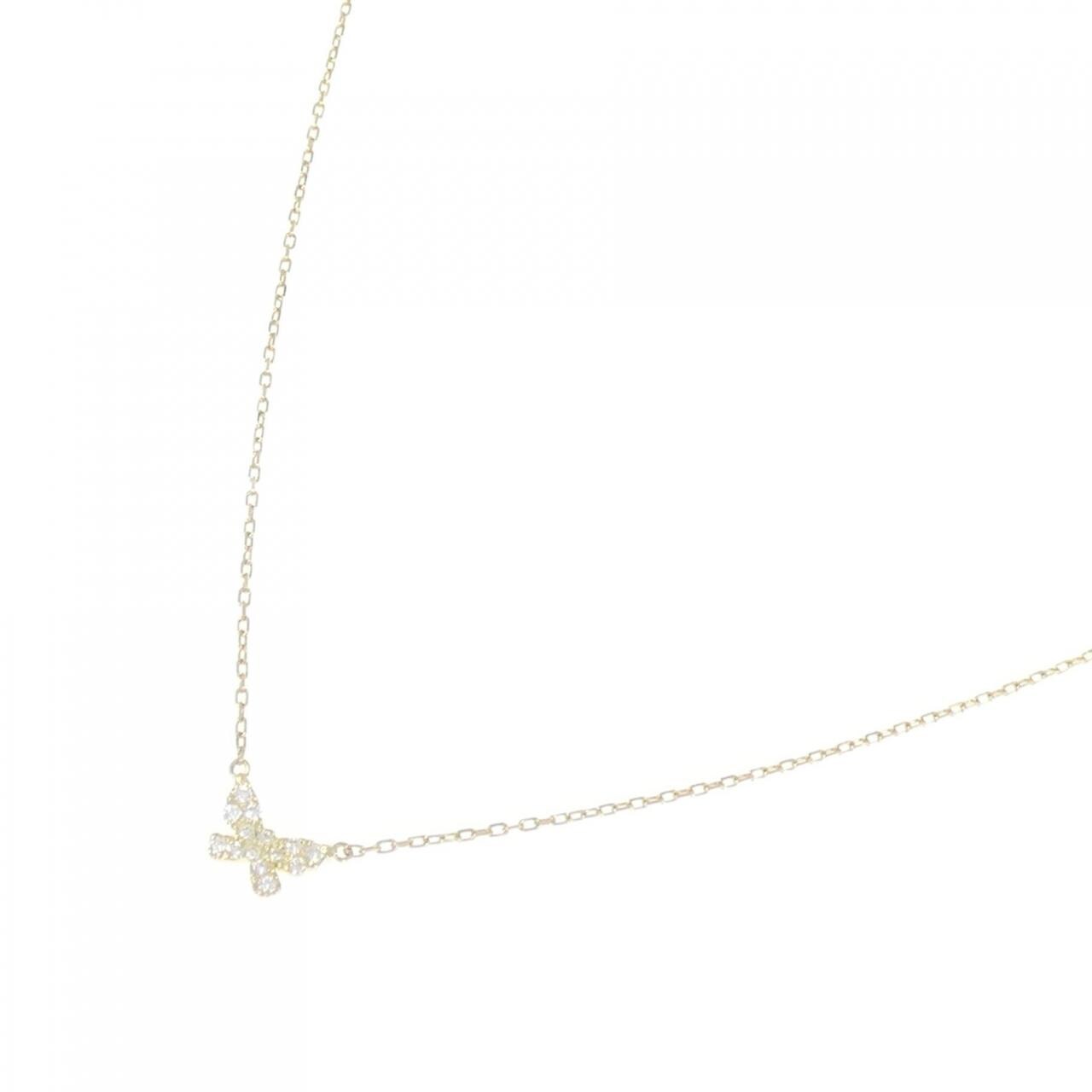 アーカー バタフライ ネックレス 0.06CT