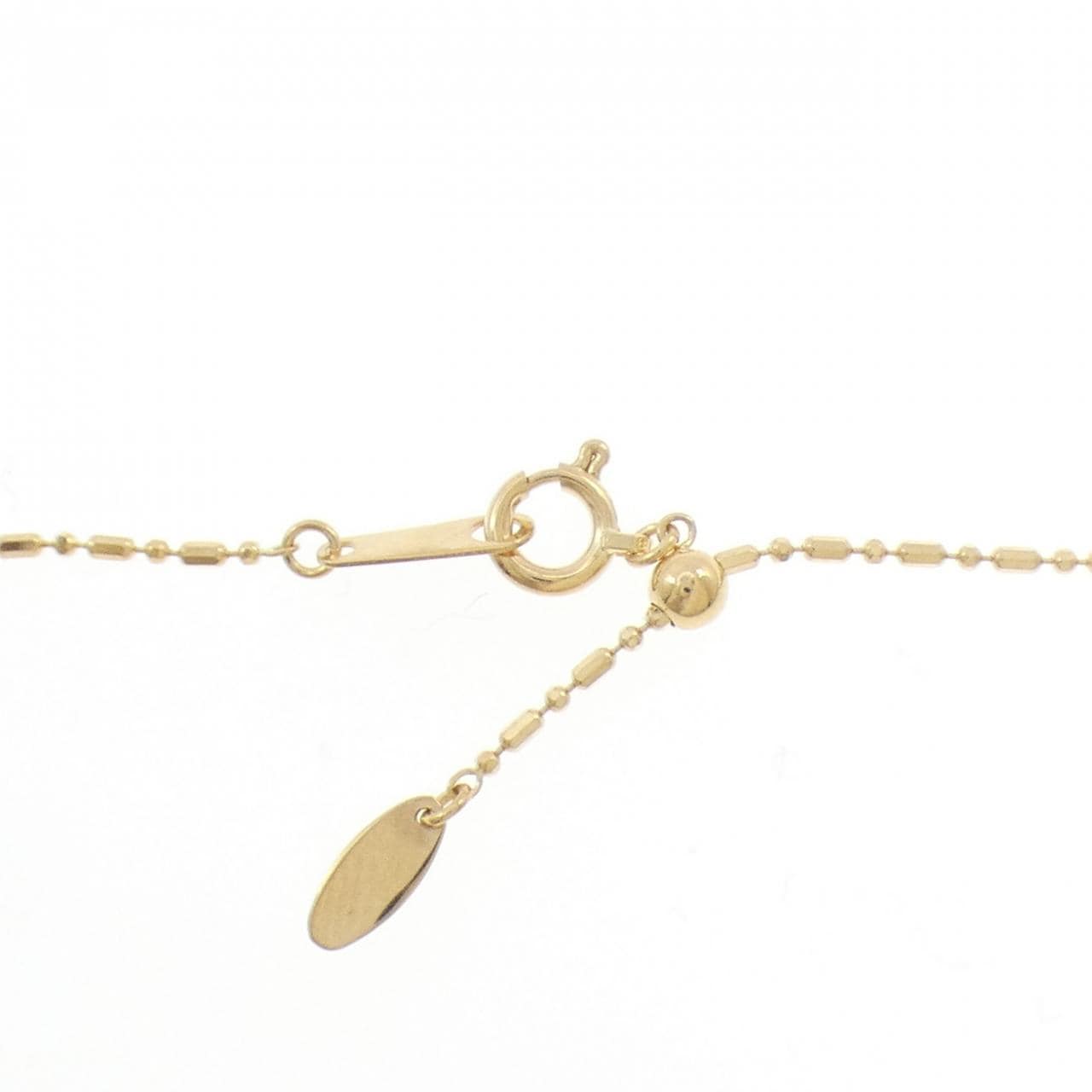 K18YG/K18WG クロス ダイヤモンド ネックレス 0.38CT