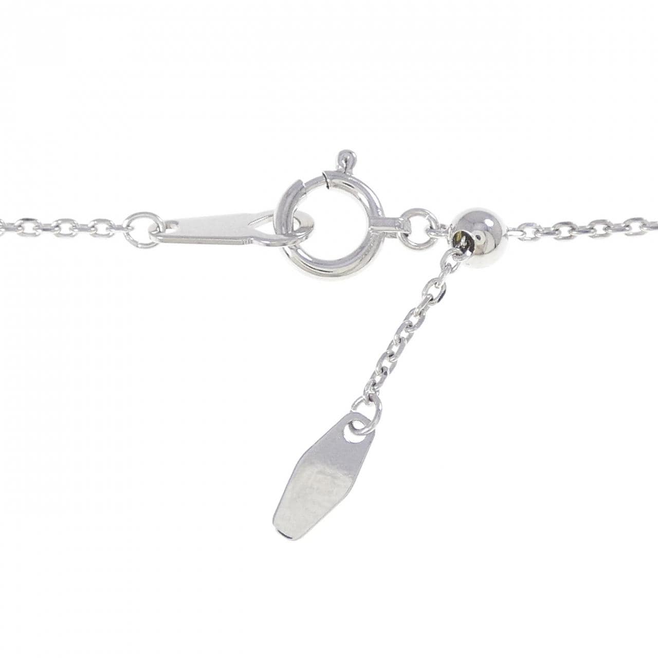 K18WG クロス ダイヤモンド ネックレス 2.20CT