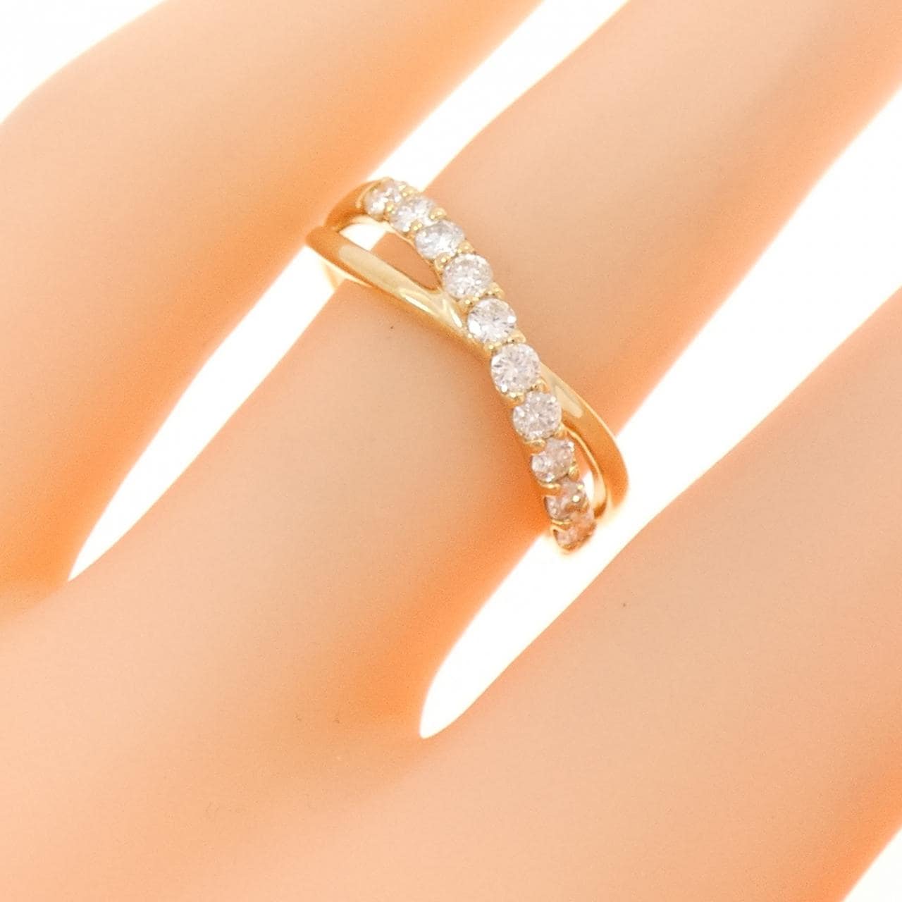 【リメイク】K18YG ダイヤモンド リング 0.30CT