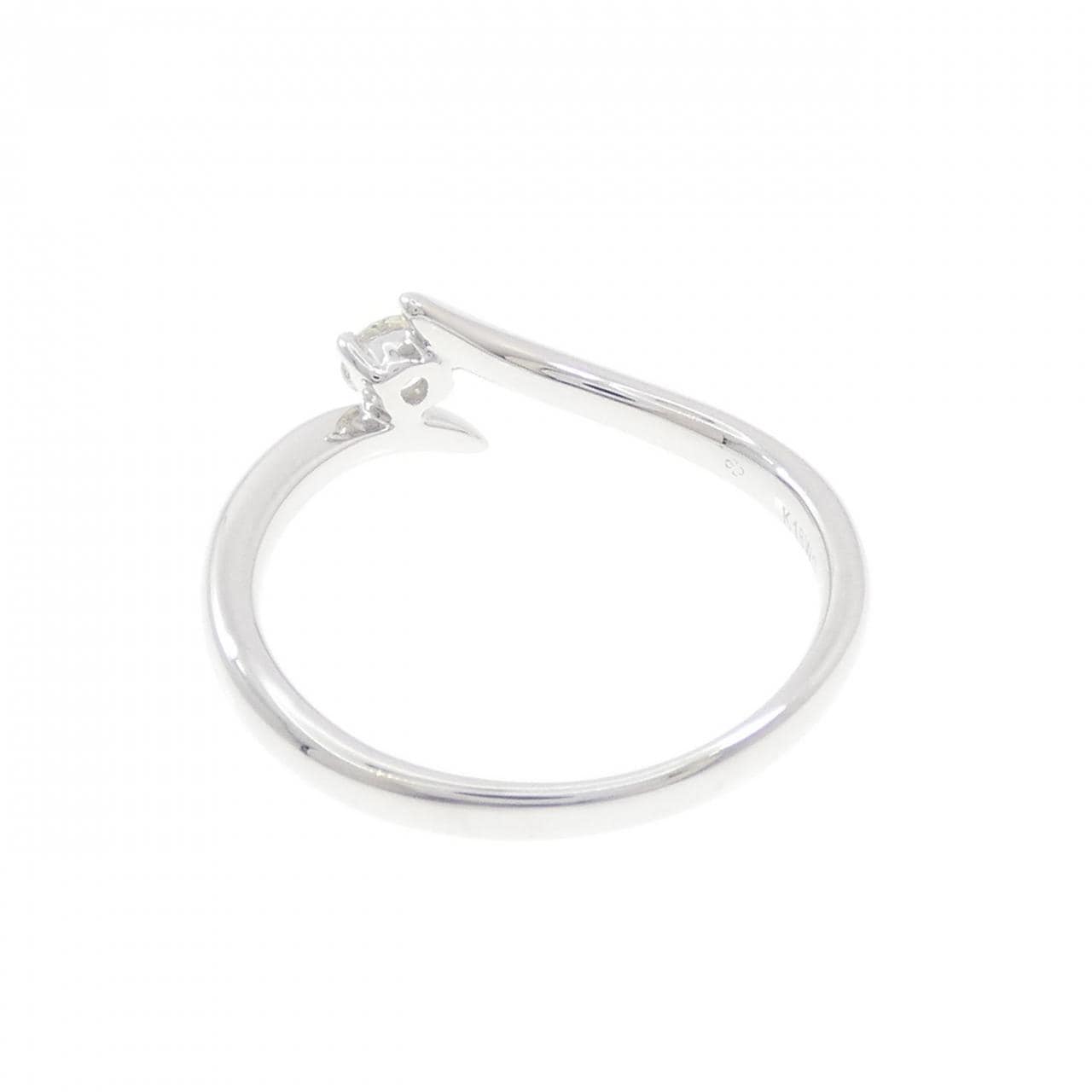 K18WG ダイヤモンド リング 0.11CT