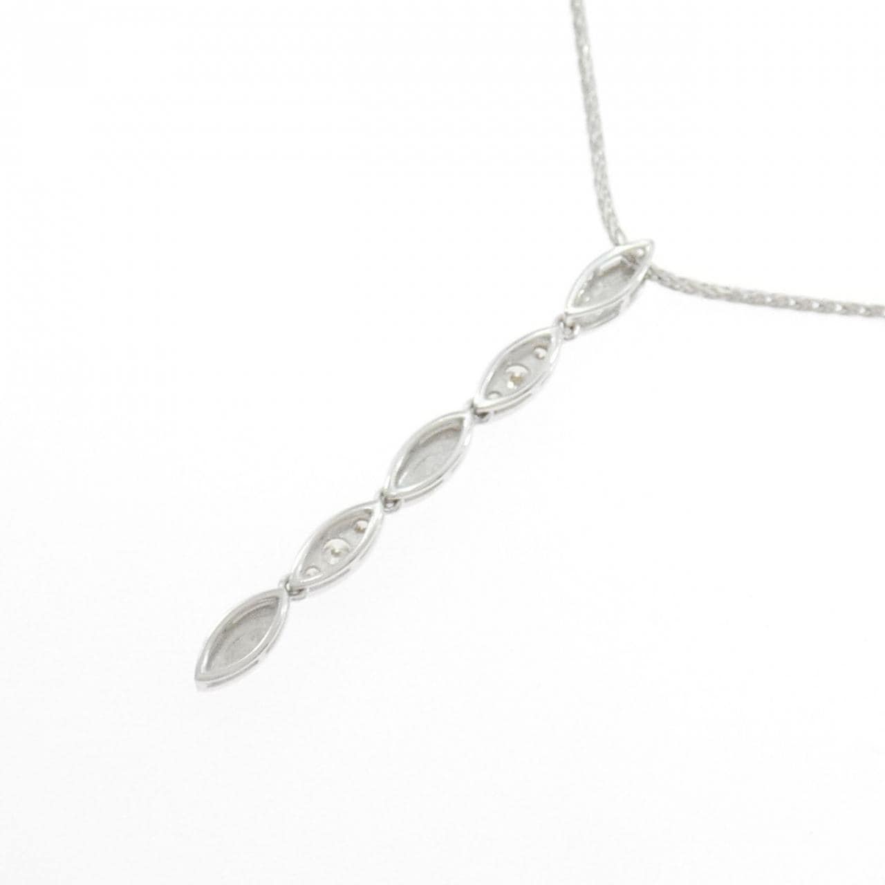 K18WG ダイヤモンド ネックレス 0.22CT