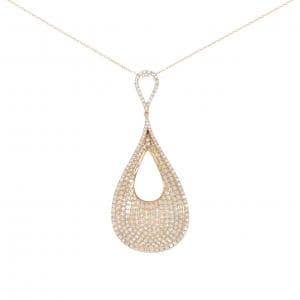 K18PG パヴェ ダイヤモンド ネックレス 3.50CT