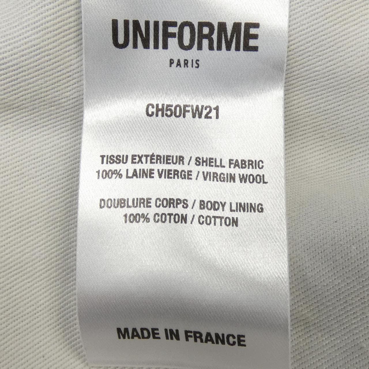 UNIFORME PARIS大衣