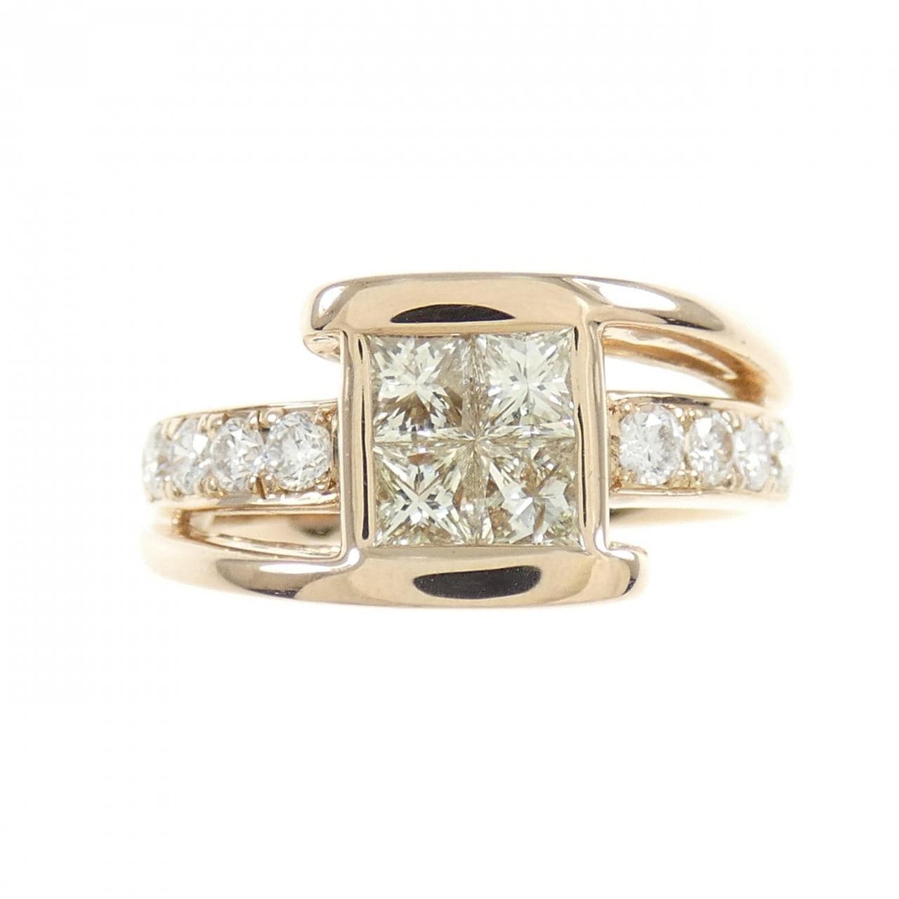 K18PG ダイヤモンド リング 1.00CT