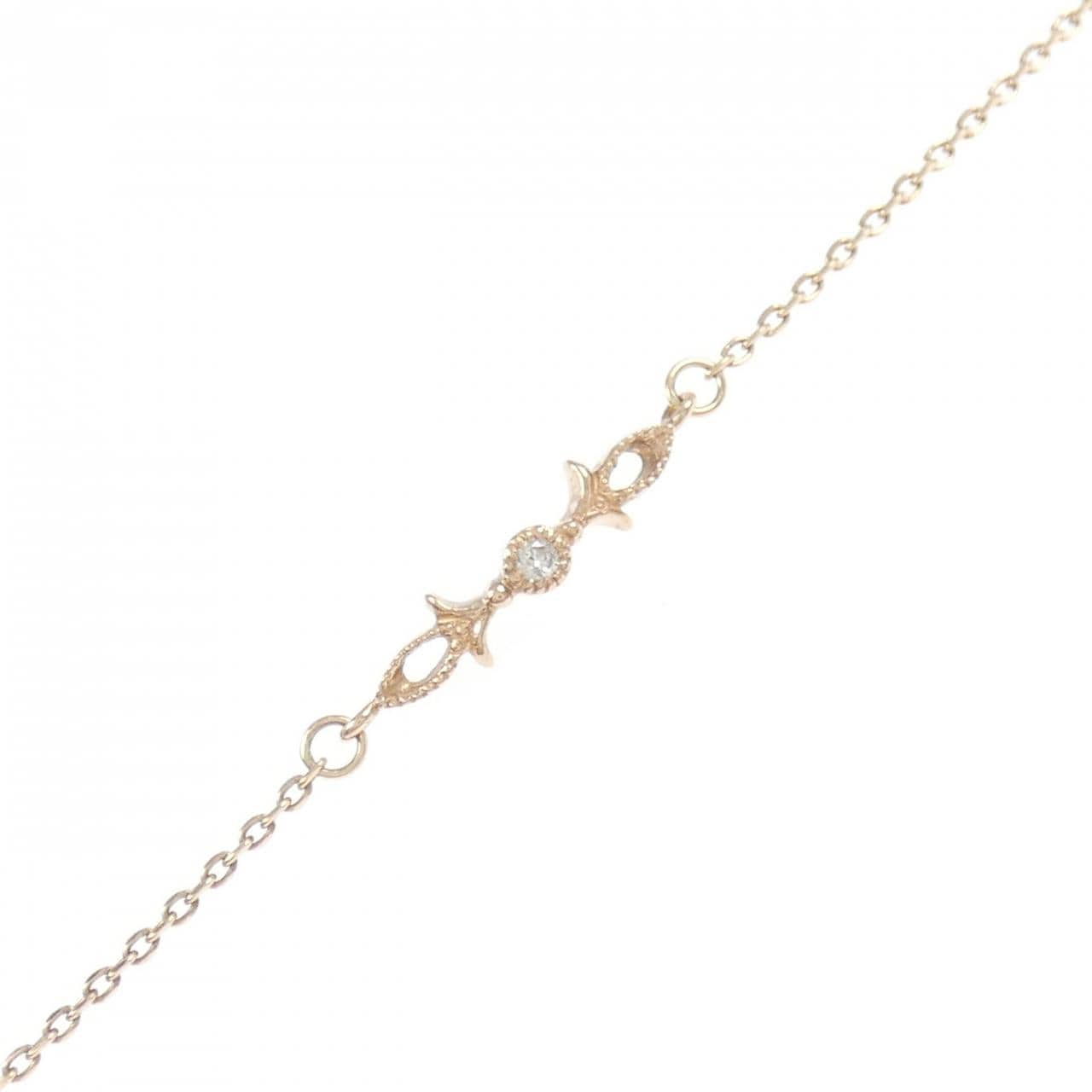 K10PG ダイヤモンド ブレスレット 0.014CT