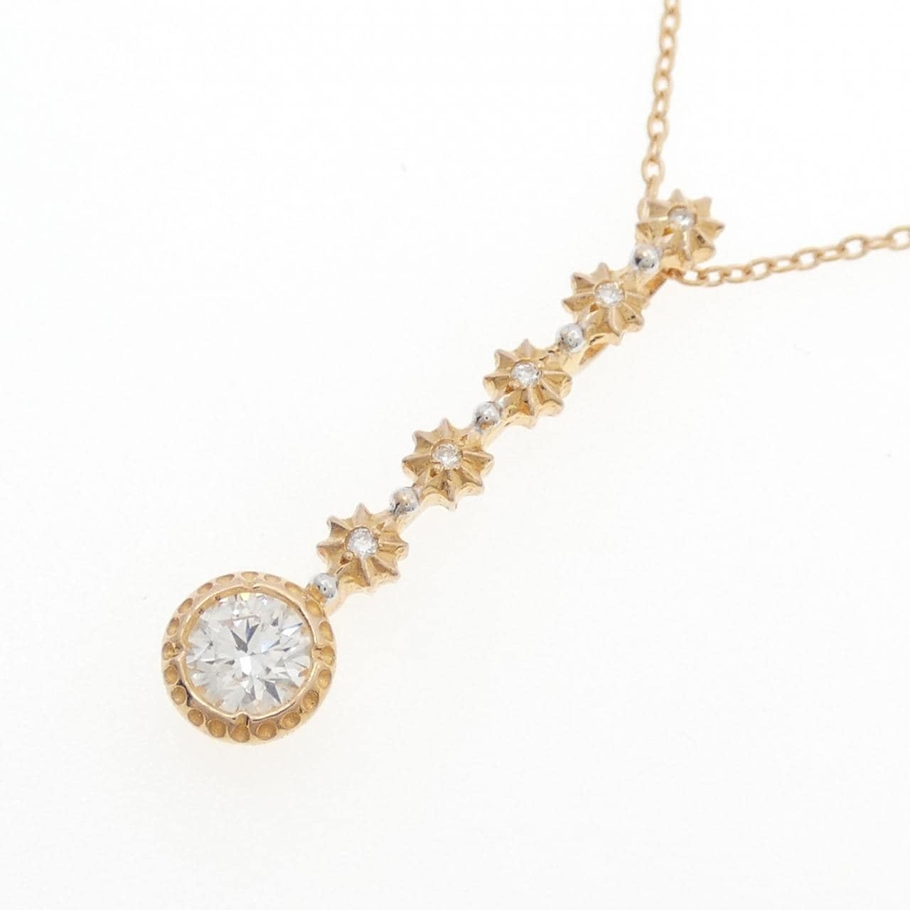 K18PG/K18WG ダイヤモンド ネックレス 0.348CT