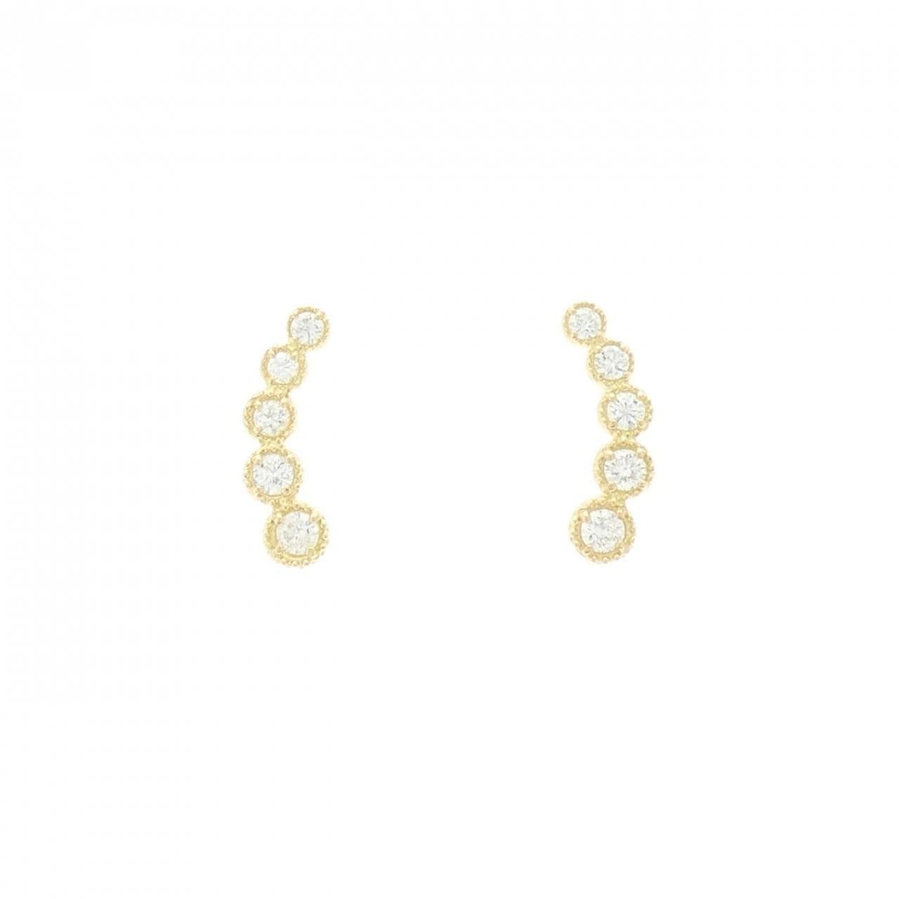 【リメイク】K18YG ダイヤモンド ピアス 0.20CT