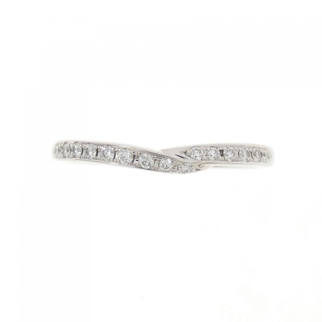タサキ スティーレ デュアル パヴェ ライン リング 0.11CT