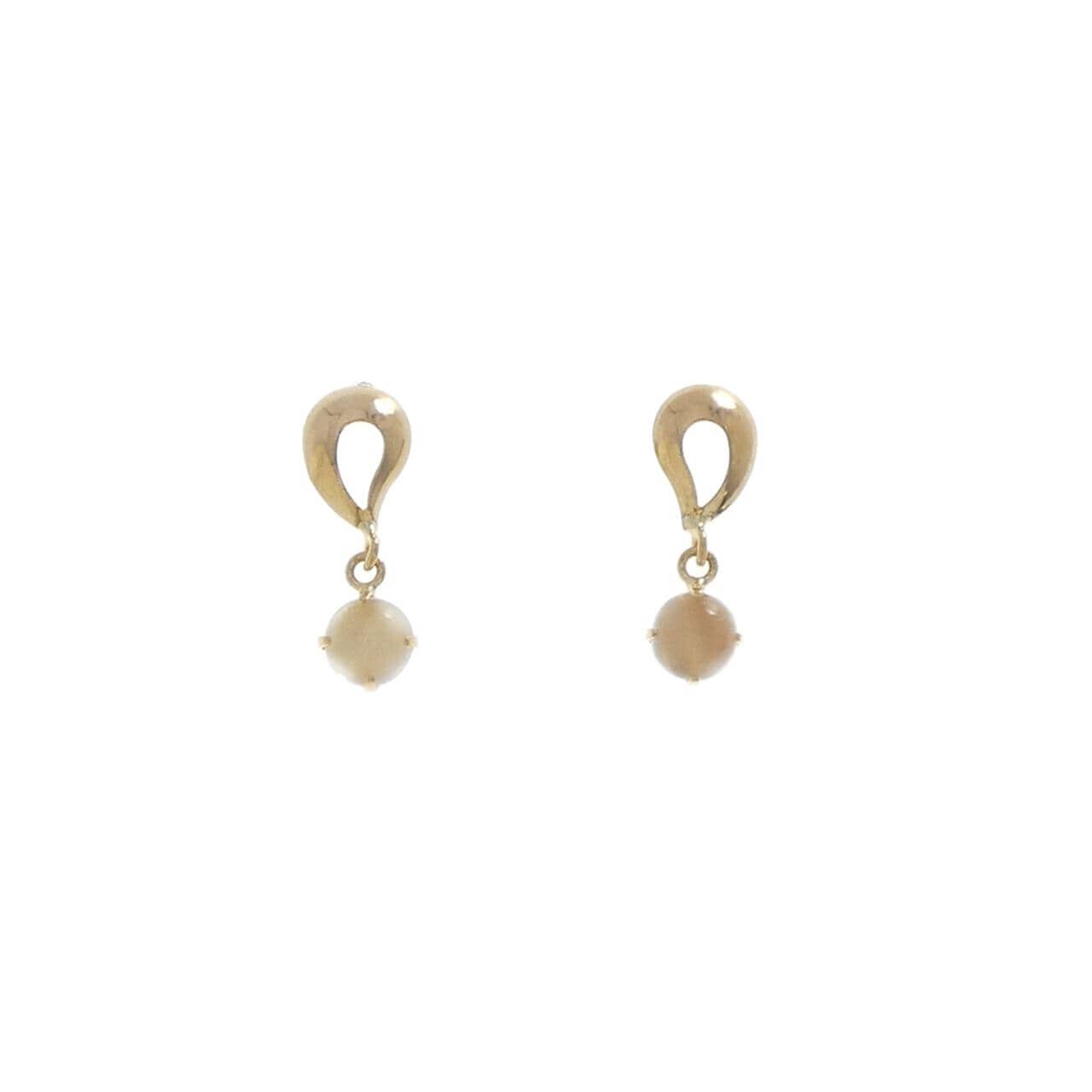 K18YG ムーンストーン ピアス