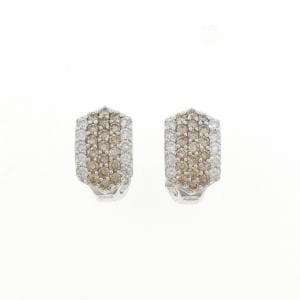 K18WG/K14WG ダイヤモンド ピアス/イヤリング 1.50CT