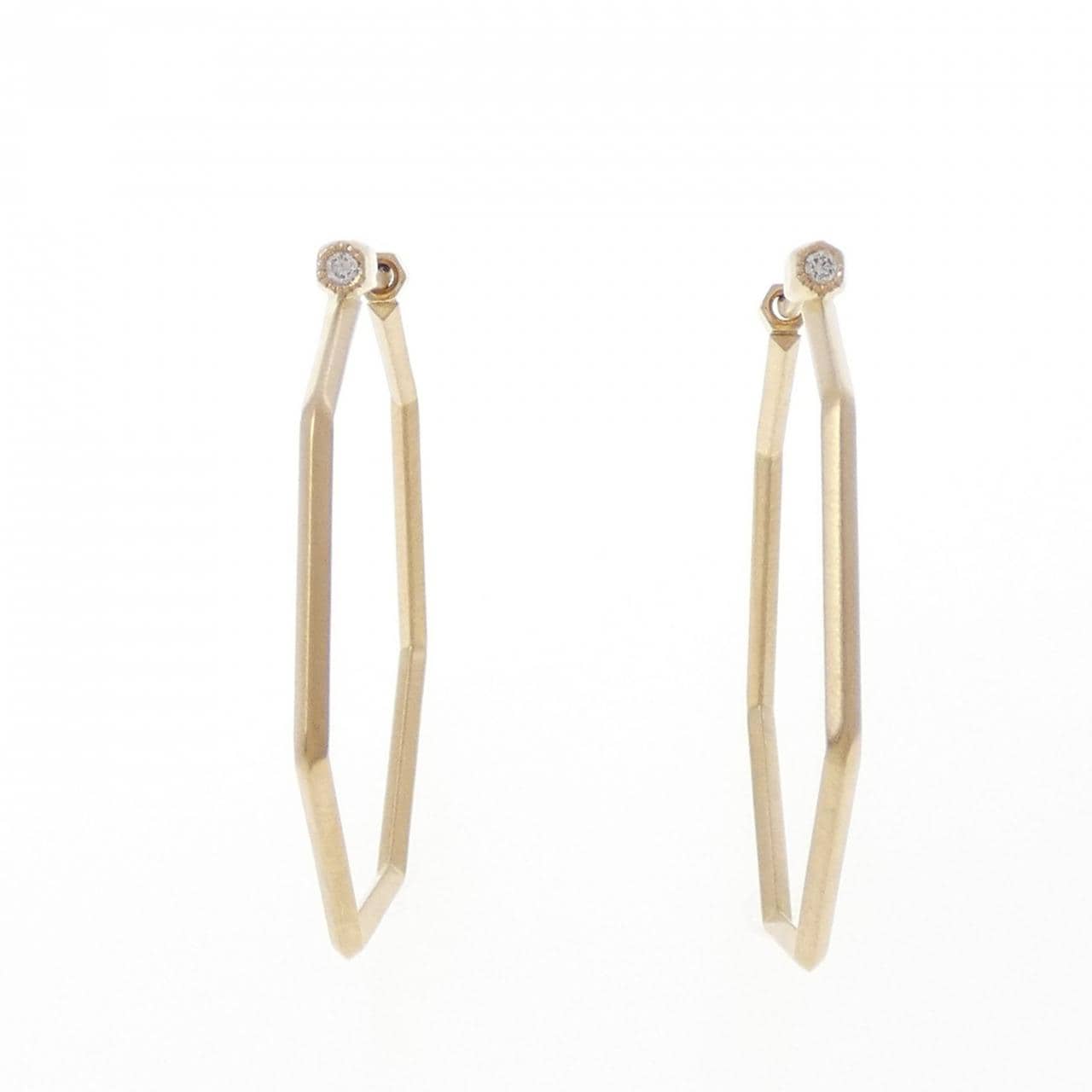 ハム ダイヤモンド ピアス 0.02CT