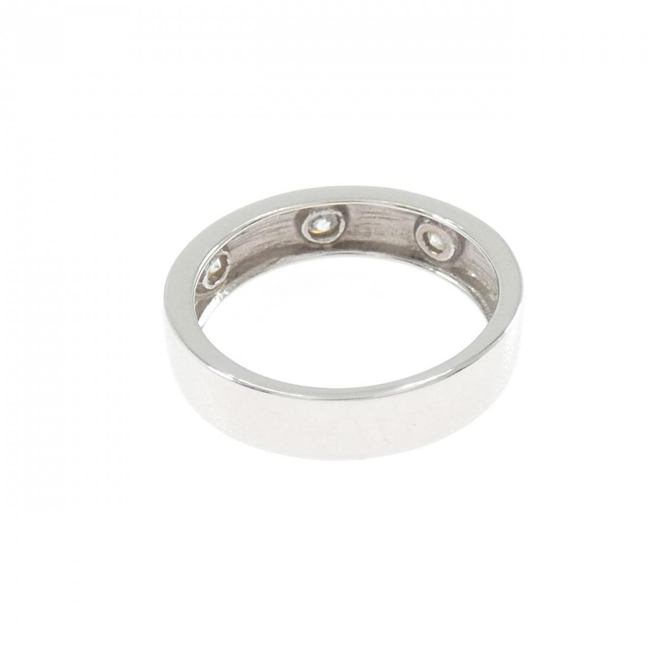 K18WG ダイヤモンド ピンキーリング 0.10CT
