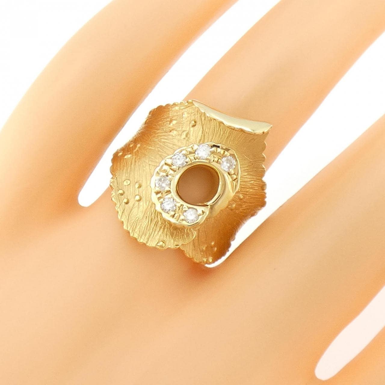 K18YG ダイヤモンド リング 0.15CT