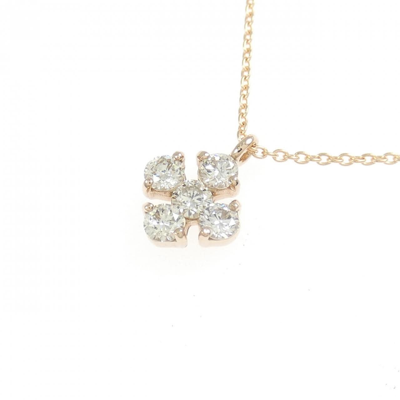 K18PG ダイヤモンド ネックレス 0.332CT