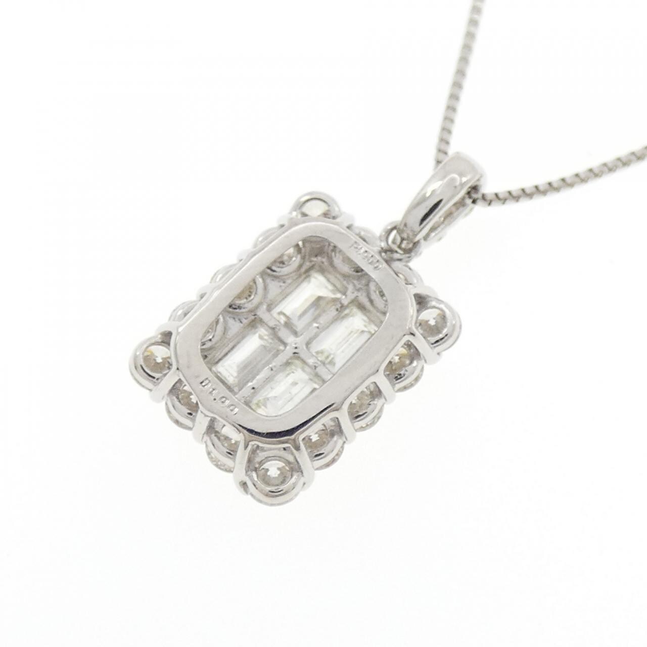 【新品】PT900/PT850 ダイヤモンド ネックレス 1.00CT