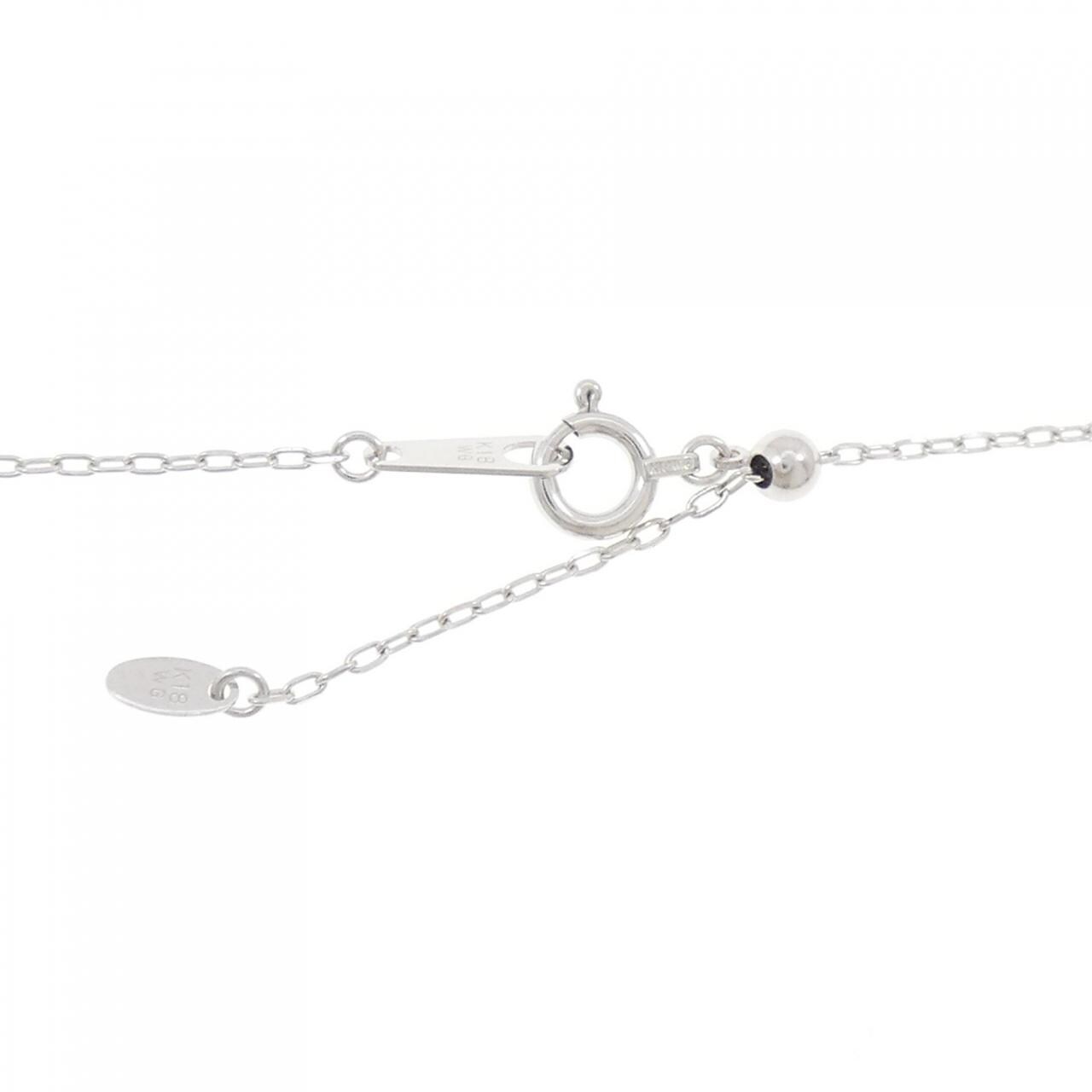 K18WG ダイヤモンド ネックレス 0.06CT