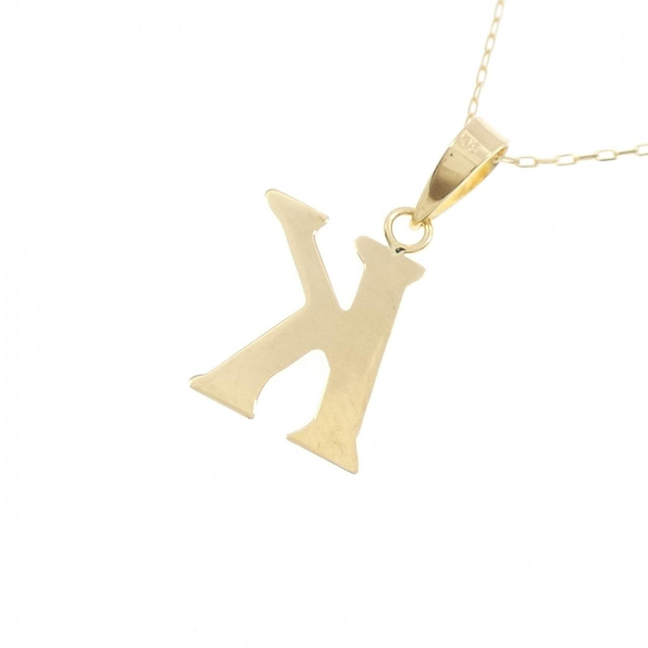 【新品】K18YG イニシャルK ネックレス