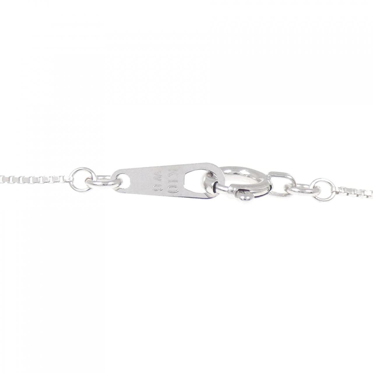 K10WG ハート ダイヤモンド ネックレス 0.06CT