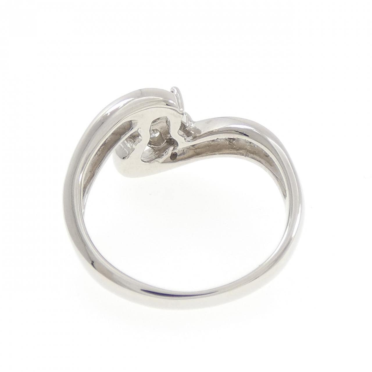 PT900 フラワー ダイヤモンド リング 0.30CT