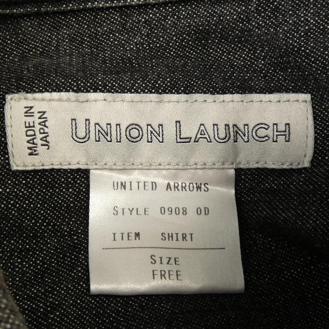 ユニオンランチ UNION LAUNCH UNITED ARROWS 0908 0D シャツ