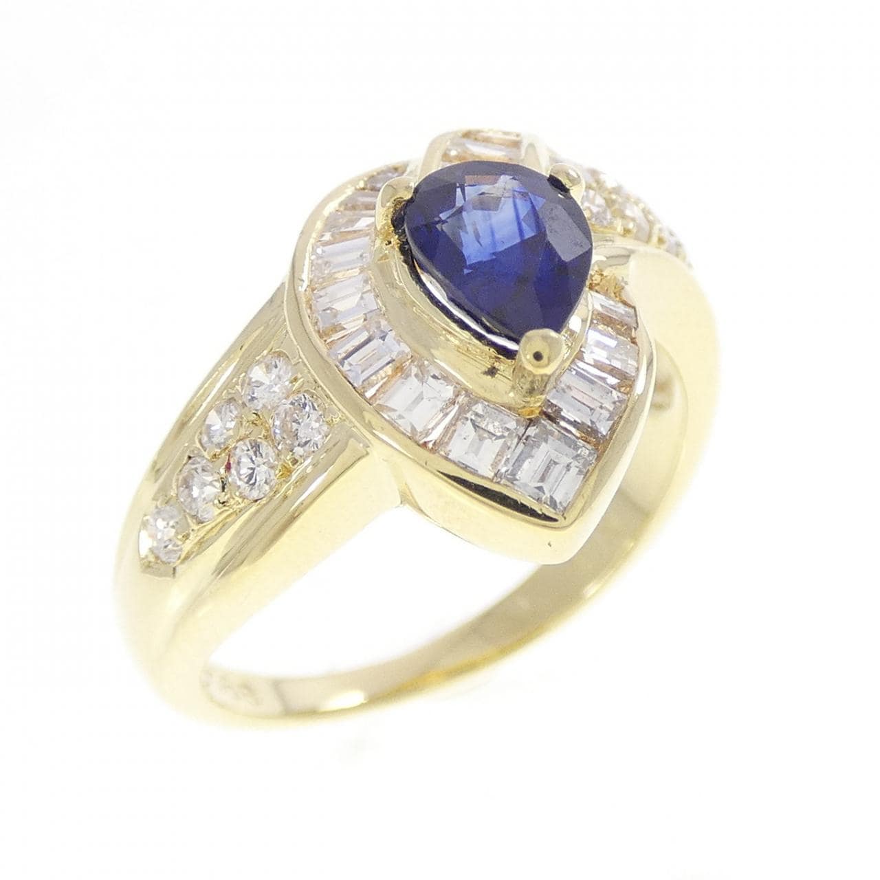 K18YG サファイヤ リング 0.70CT