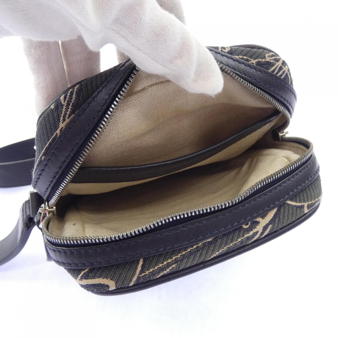 ベルルッティ Berluti マイルズスクリットアラベスクキャンバス BAG