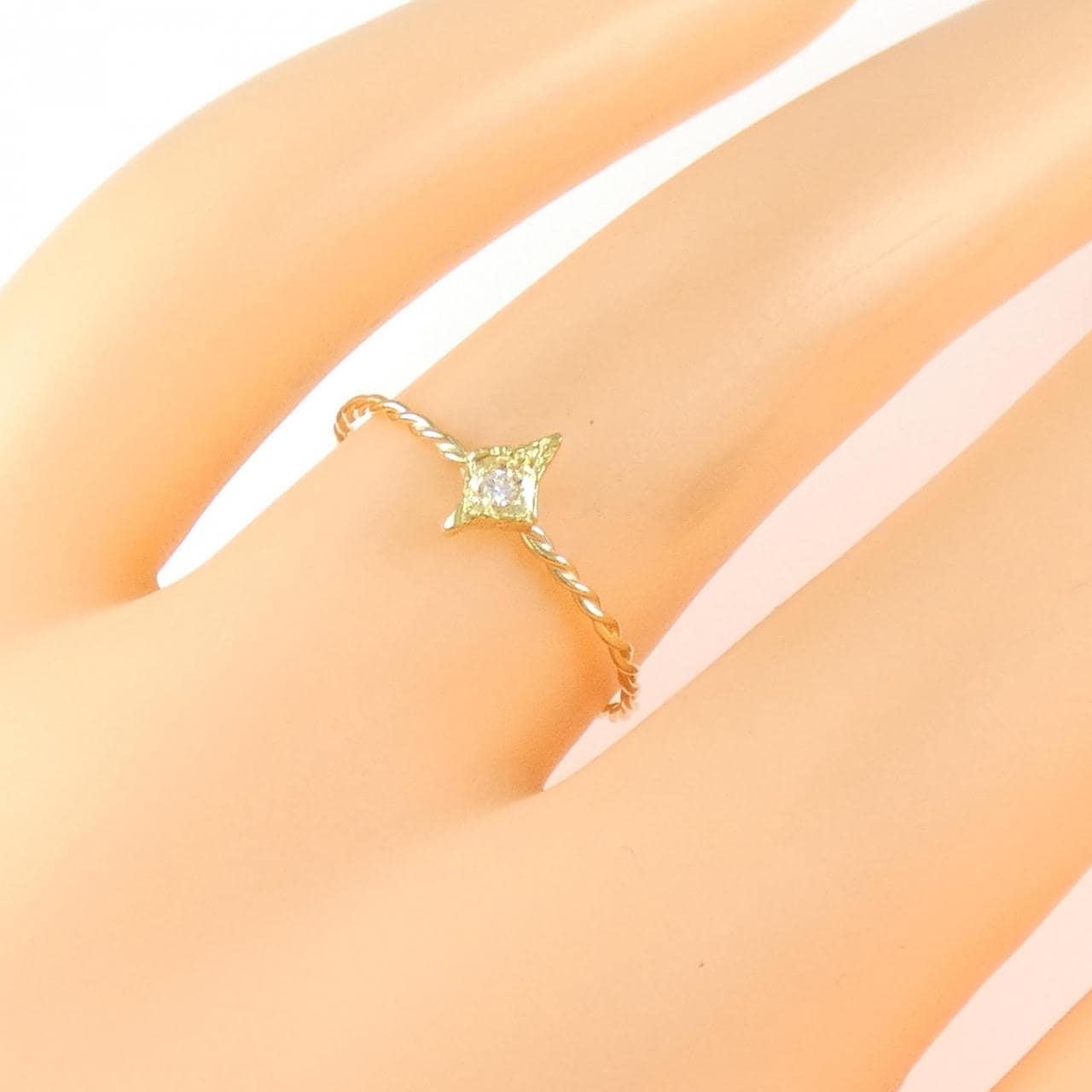 K18YG ダイヤモンド リング