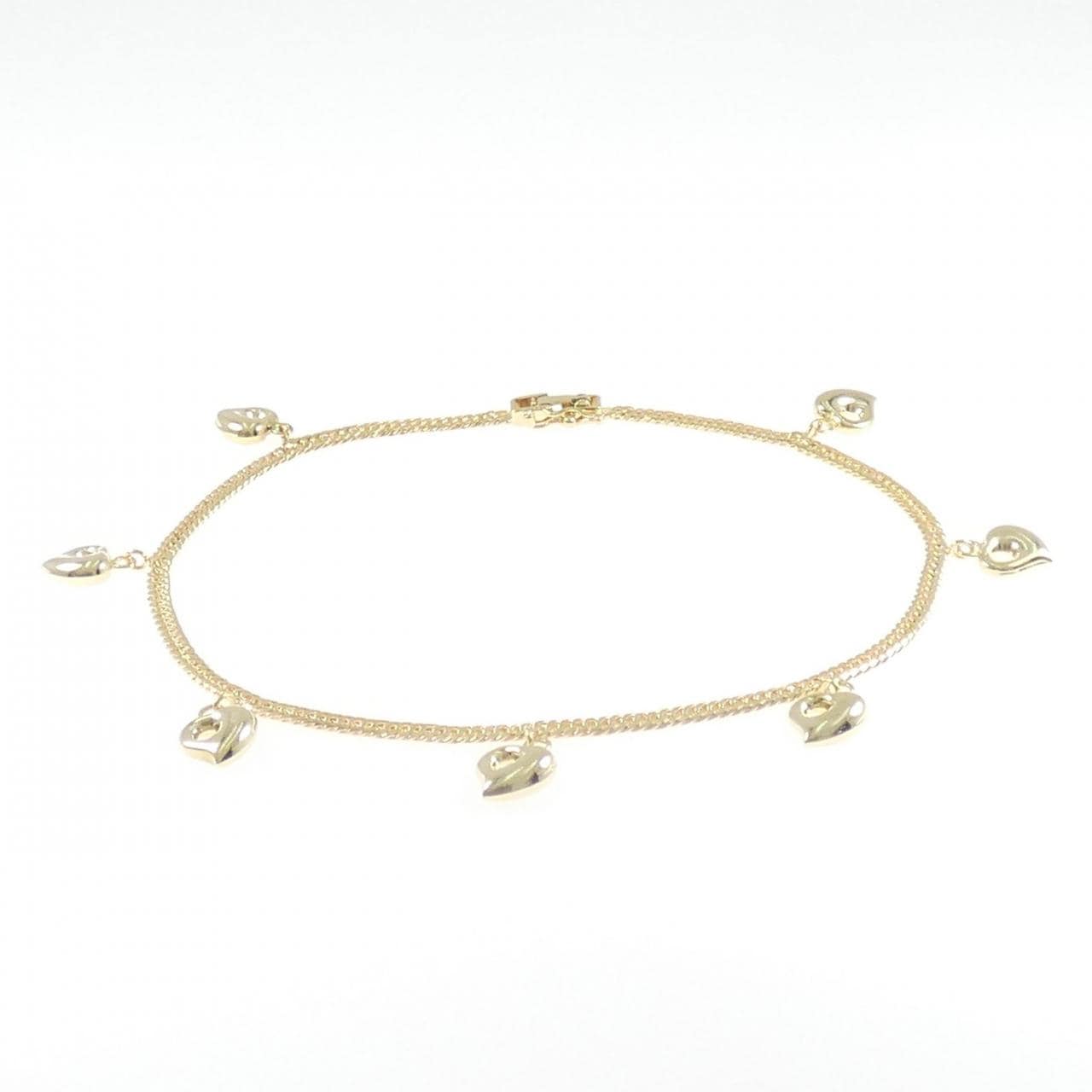 K18YG ハート アンクレット