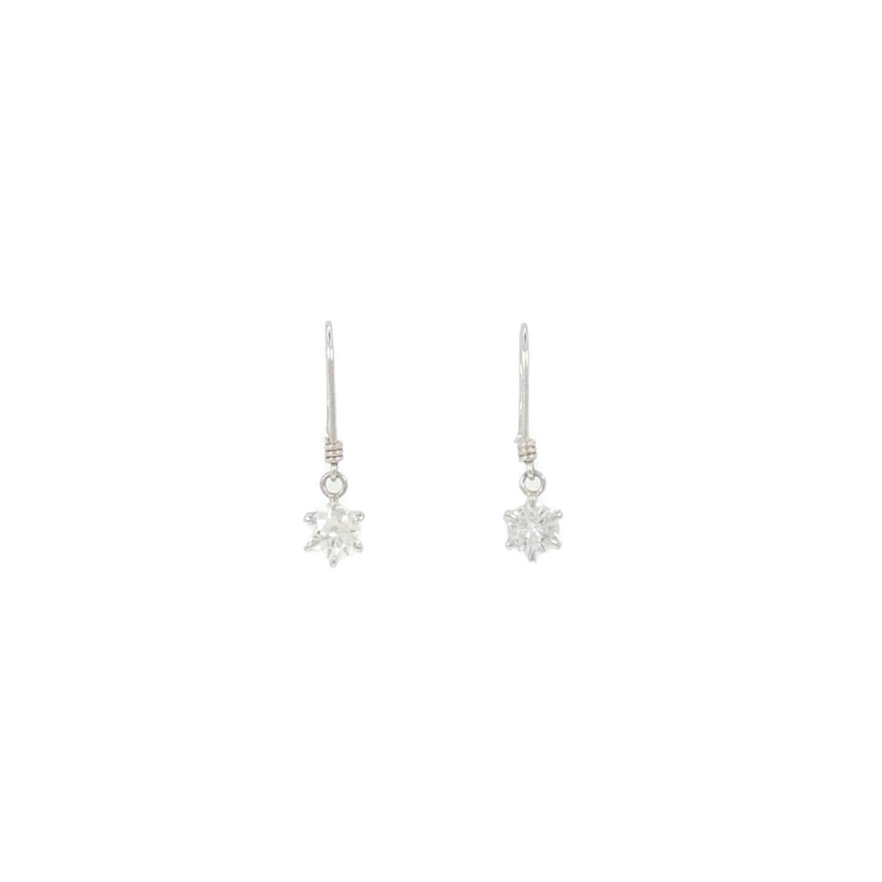 PT ダイヤモンド ピアス 0.39CT