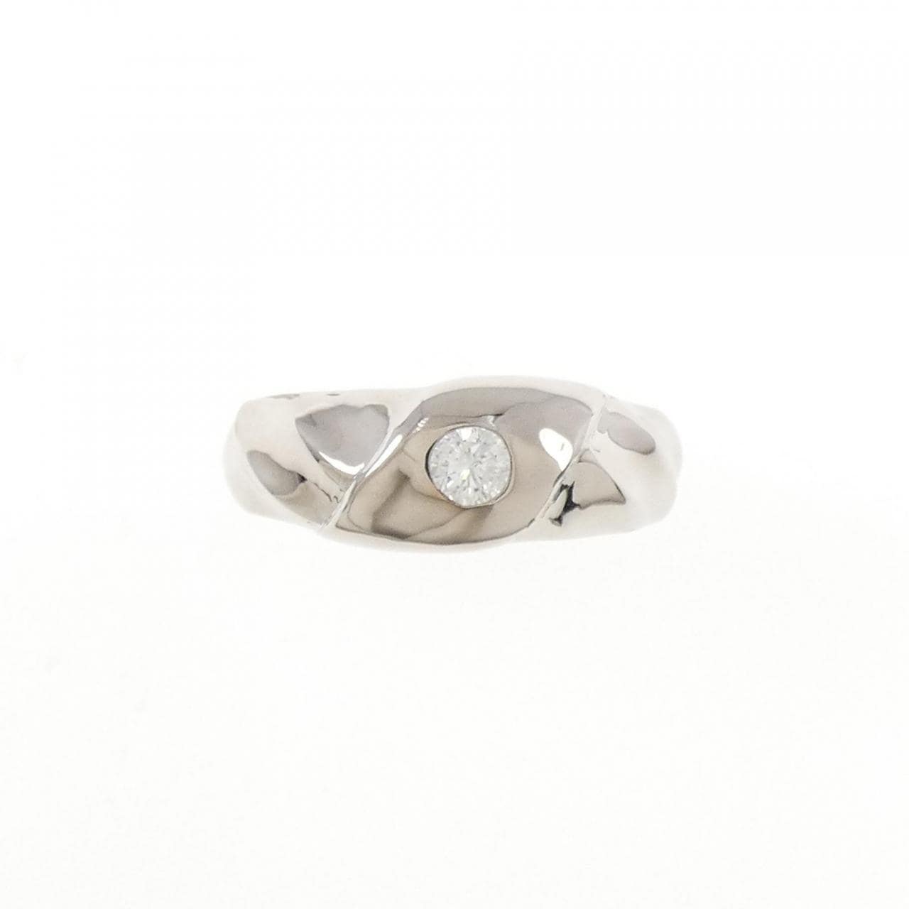 K18WG ダイヤモンド リング 0.12CT