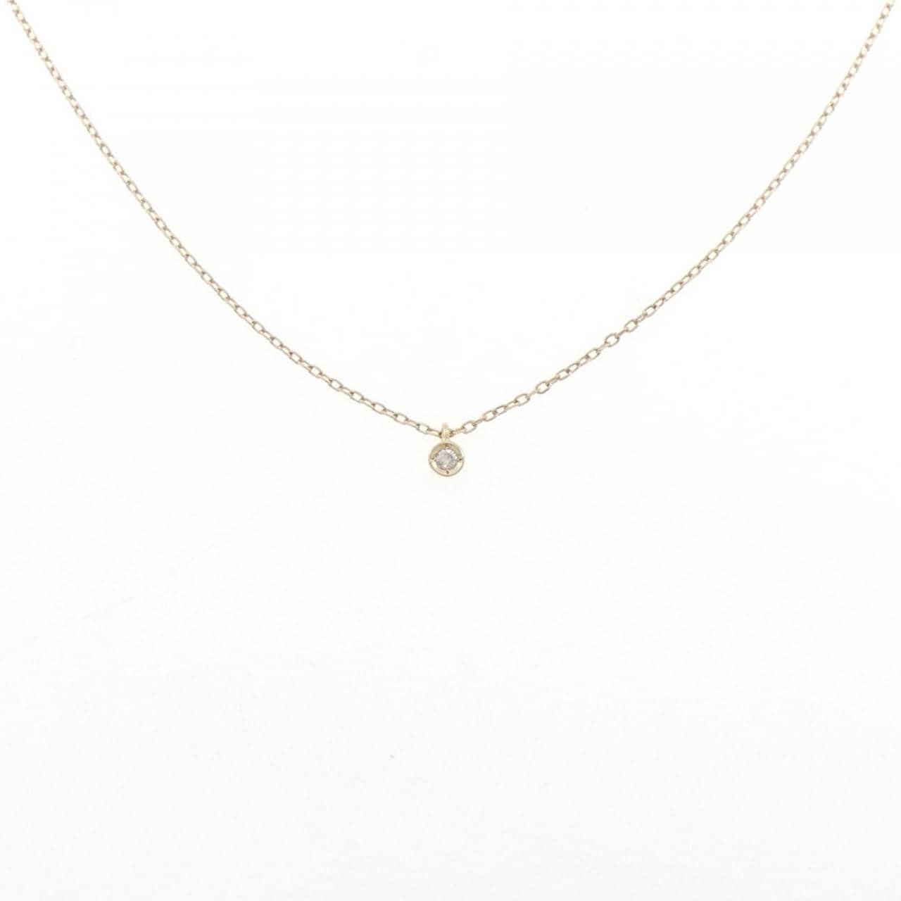 アガット ダイヤモンド ネックレス 0.01CT