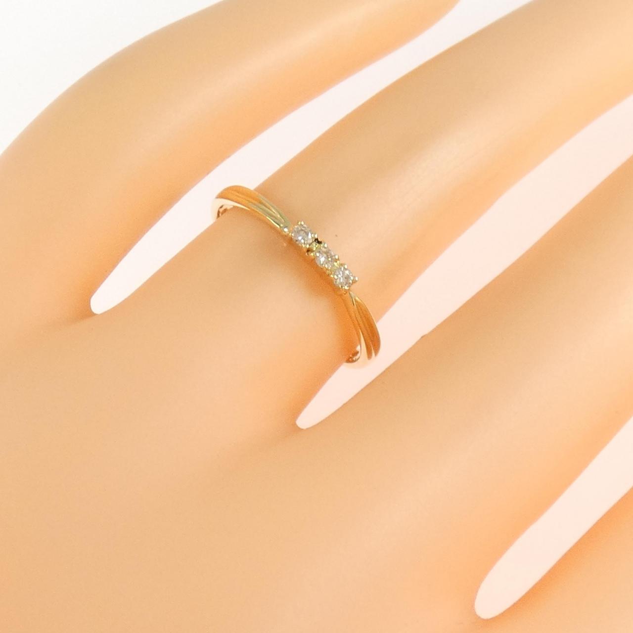 K18YG ダイヤモンド リング 0.05CT