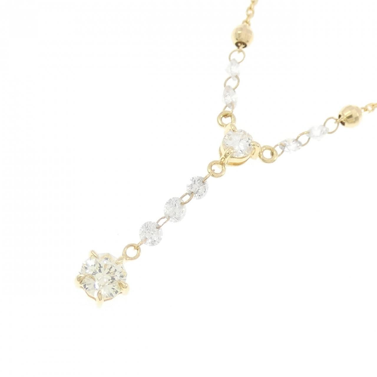 K18YG ダイヤモンド ネックレス 0.166CT