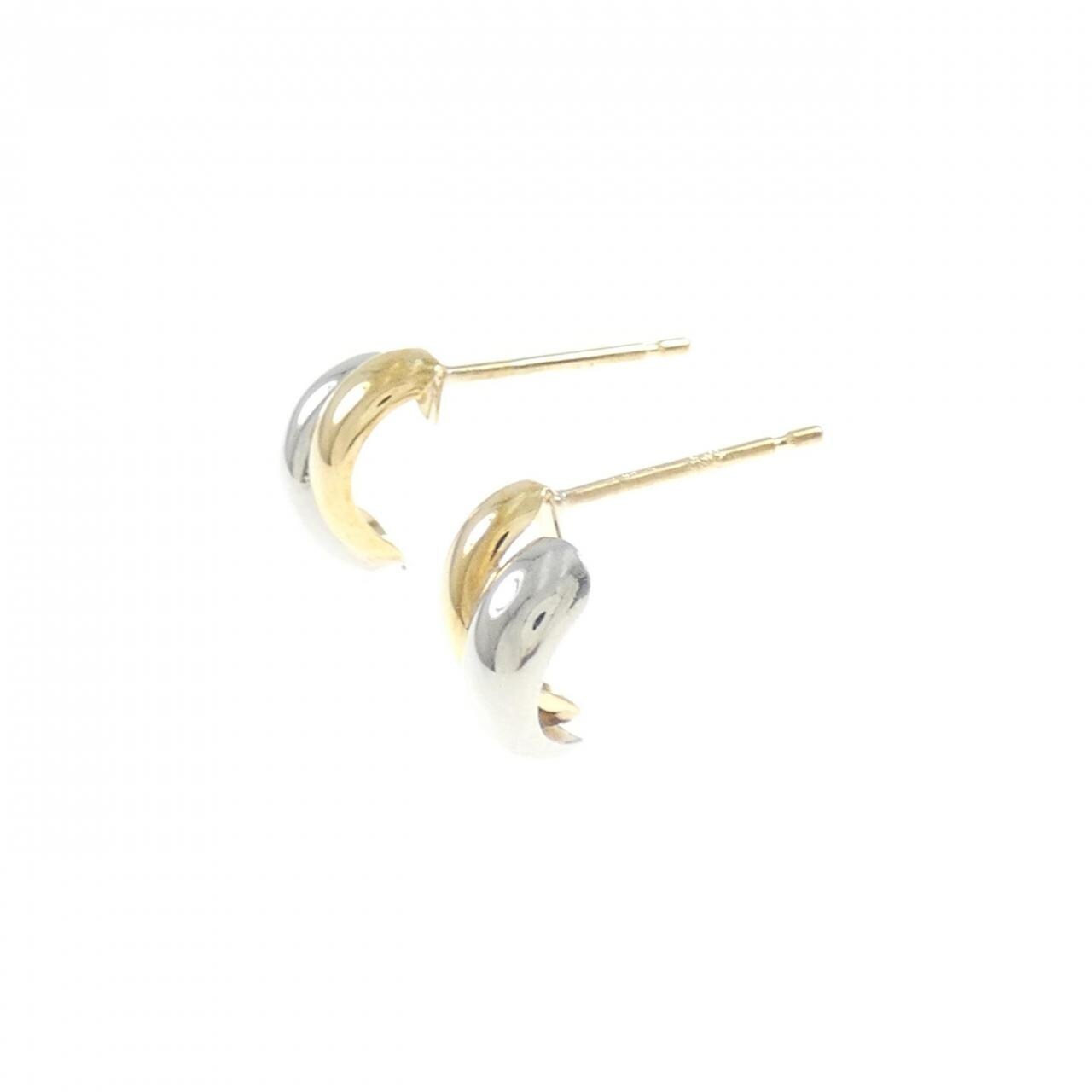 [新品] K18YG/PT900 耳環