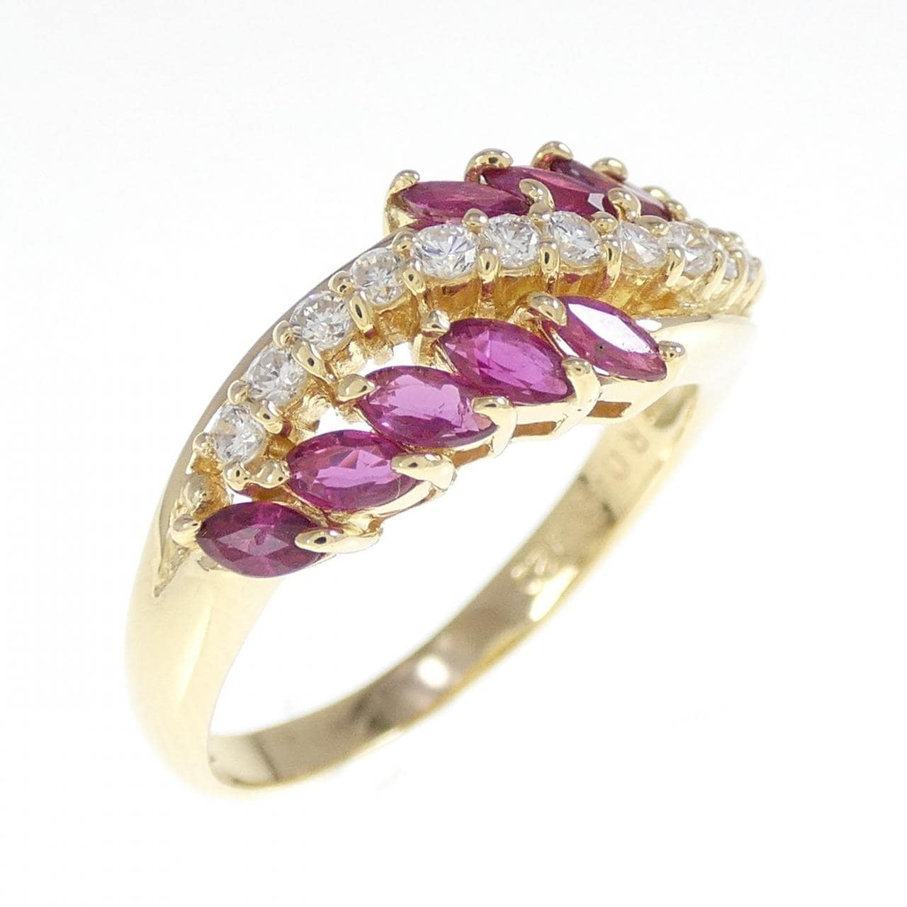 750YG ルビー リング 0.80CT